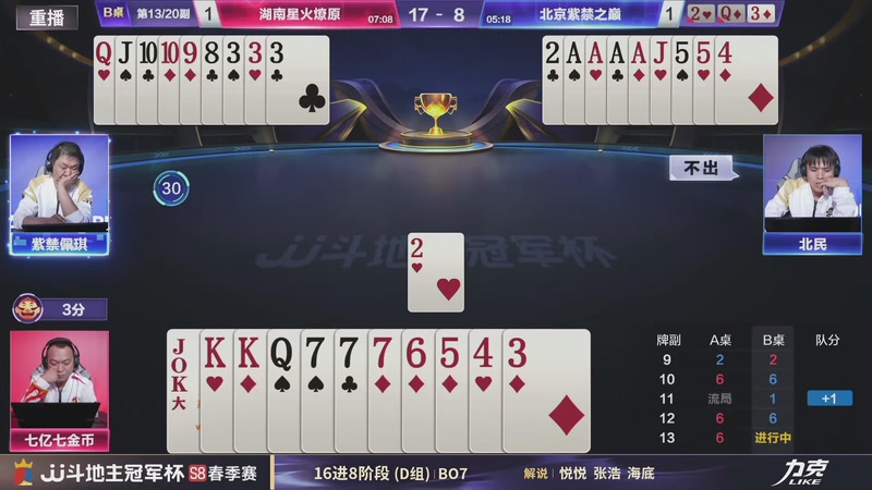 【2026-04-27 05点场】JJ斗地主官方：JJ斗地主冠军杯S8春季赛D组火热开战