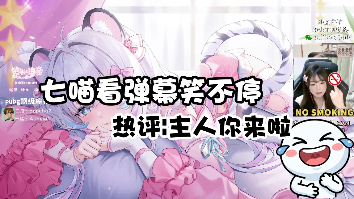 【PIGFF】七喵看弹幕笑不停 热评|主人你来啦