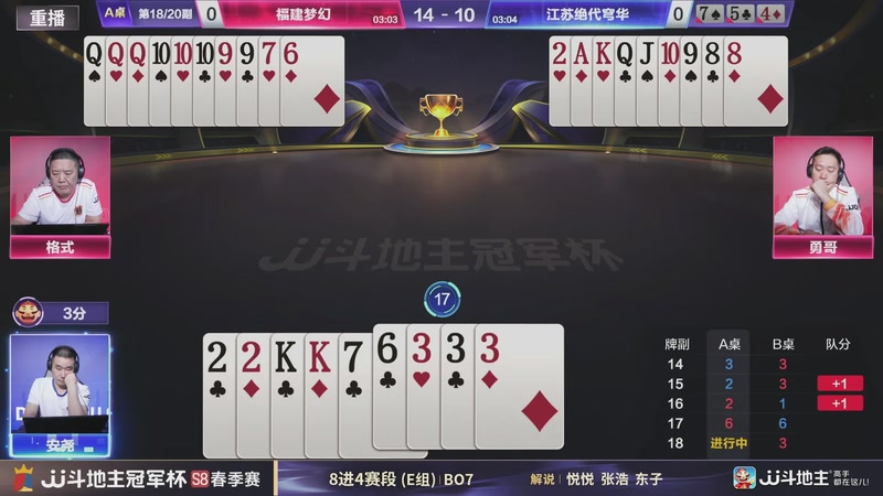【2026-05-07 13点场】JJ斗地主官方：冠军杯S8春季赛8进4赛段E组