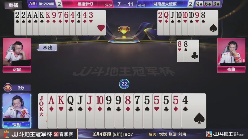 【2026-05-09 13点场】JJ斗地主官方：冠军杯S8春季赛8进4赛段E组