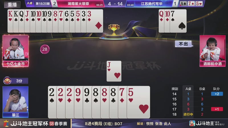 【2026-05-11 20点场】JJ斗地主官方：冠军杯S8春季赛8进4赛段E组