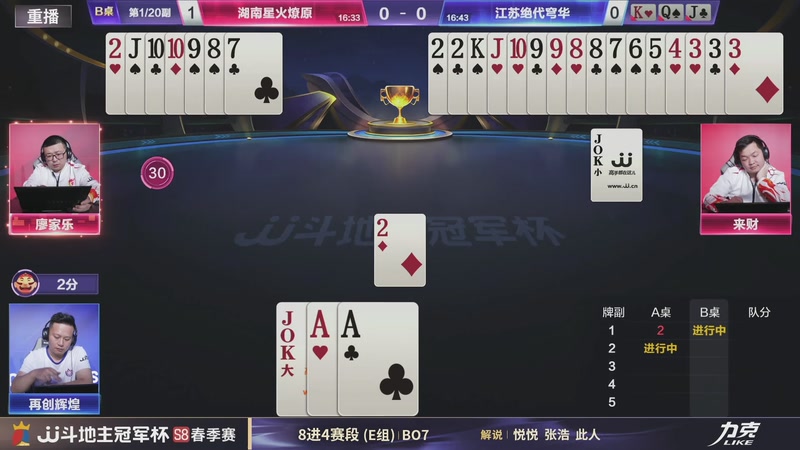 【2026-05-11 18点场】JJ斗地主官方：冠军杯S8春季赛8进4赛段E组