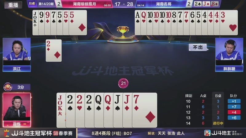 【2026-05-13 04点场】JJ斗地主官方：冠军杯S8春季赛8进4赛段F组